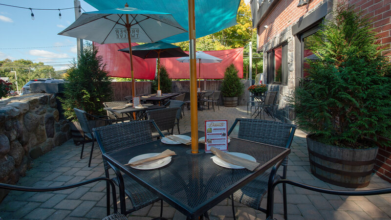 Outdoor patio dining area - Brick 46 Restaurant & Bar - Gallery Photo 18 Outdoor patio dining area